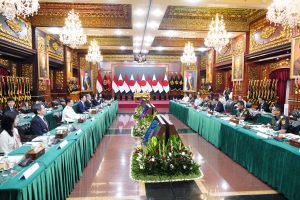 Perkuat Kemitraan Strategis Melalui Pertemuan Bilateral, Panglima TNI Dampingi Menhan RI Terima Kunjungan Menhan Jepang 