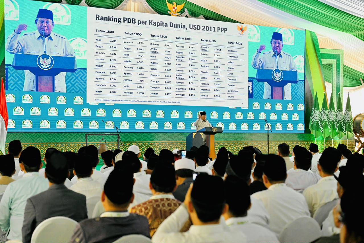 Panglima TNI Dampingi Presiden Prabowo Tutup Munas Alim Ulama dan Konbes NU 2026 di Bangkalan   