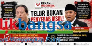 Rekan Indonesia Kecam Pernyataan Kepala BGN yang Mengaitkan Konsumsi Telur dengan Bisulan.