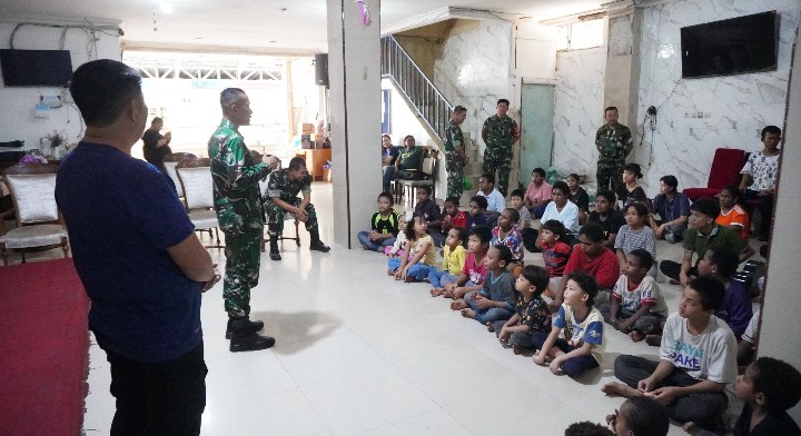 Dandim 0502/Jakarta Utara Tebar Kepedulian, Berbagi Semangat di Yayasan Pondok Kasih Agape