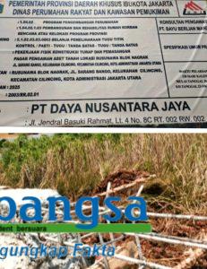 Desak APH, Periksa Dinas Perumahan DKI Terkait Pekerjaan Pagar Rusunawa Nagrak TA 2025
