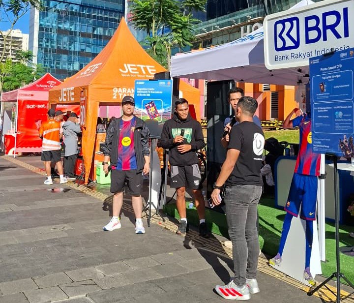 BRI KC Jakarta Sudirman 1 Luncurkan Kartu Debit Edisi Khusus FC Barcelona di CFD Sudirman