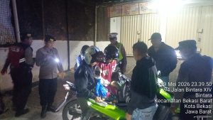 Patroli KRYD dan Razia Stasioner, Polsek Bekasi Barat Antisipasi Kejahatan Jalanan dan Tawuran