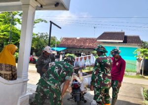 Pedagang Sayur Keliling Ikut Rasakan Berkah TMMD Reguler ke-128 Kodim Sragen