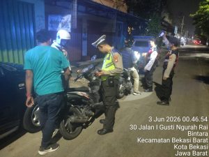 Razia Stasioner dan Patroli Polsek Bekasi Barat Berikan Rasa Aman bagi Masyarakat