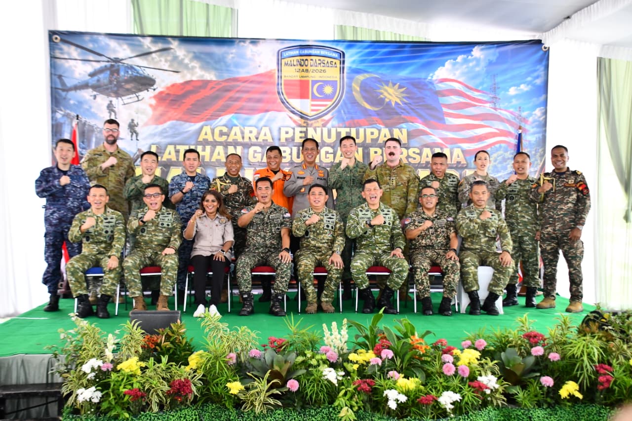 Latgabma Malindo Darsasa 12AB/2026 Resmi Ditutup, TNI-ATM Perkuat Kesiapsiagaan Dan Kerja Sama Kemanusiaan 