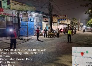 Cegah Aksi Tawuran, Polsek Bekasi Barat Giatkan Patroli dan Razia Stasioner