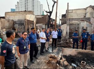 ‎PT Pegadaian Sumbang Rp50 Juta ke Korban Kebakaran di Pasar Jiung Kemayoran