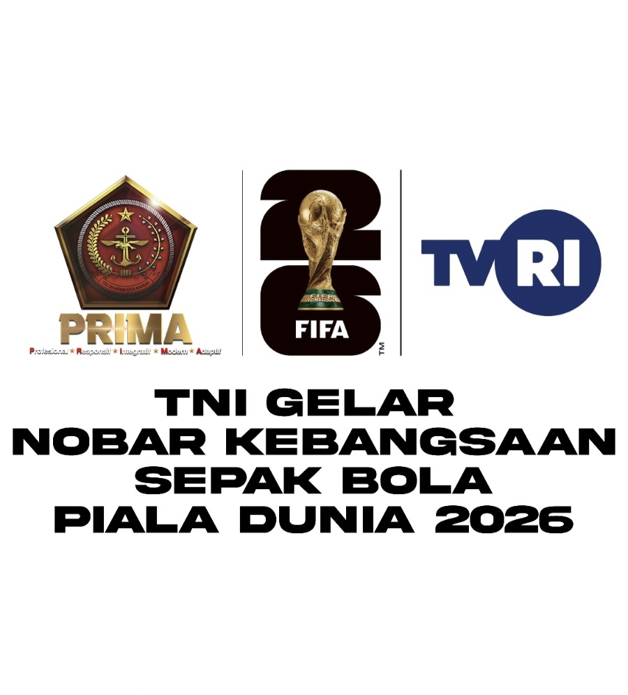 TNI Gelar Nobar Kebangsaan Pertandingan Sepak Bola Piala Dunia 2026 Bersama Masyarakat   