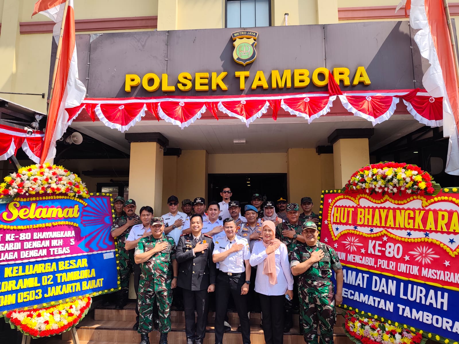Sinergitas Tiga Pilar Tambora Meriahkan HUT Bhayangkara ke-80