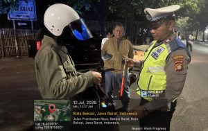 Jaga Jakarta On The Spot, Kapolsek Bekasi Barat Pimpin KRYD dan Razia Stasioner Cegah Tawuran