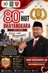 Heri Kustanto: HUT Bhayangkara ke-80 Momentum Memperkuat Polri yang Presisi dan Semakin Dekat dengan Masyarakat